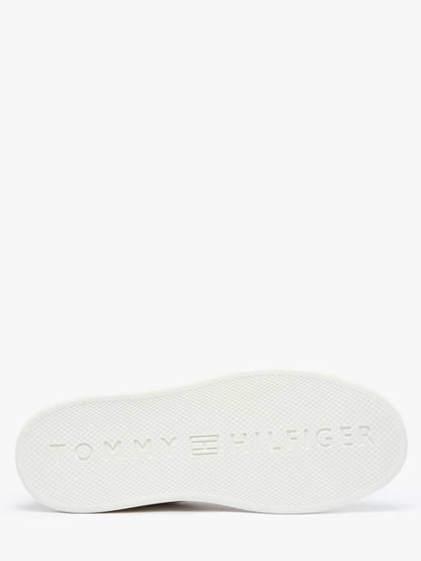 Sneakers Uit Leder Tommy hilfiger Wit women 89480GI ander zicht 4